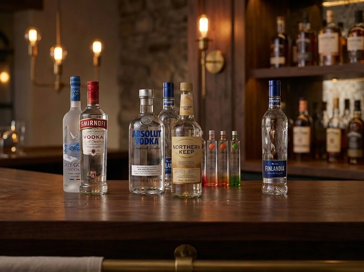 Vodka bottles stocked by BottlesNow
